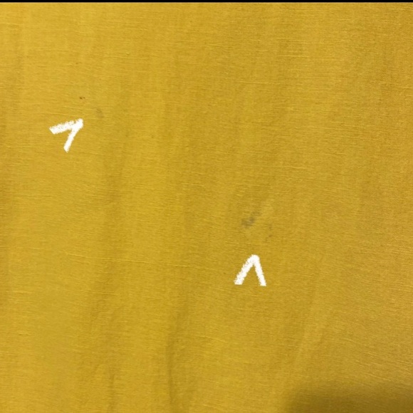 Westbound Linen-Cotton Hoodie Tunic Relaxed Plus Size W XL Mustard Yellow Minor - Picture 9 of 10